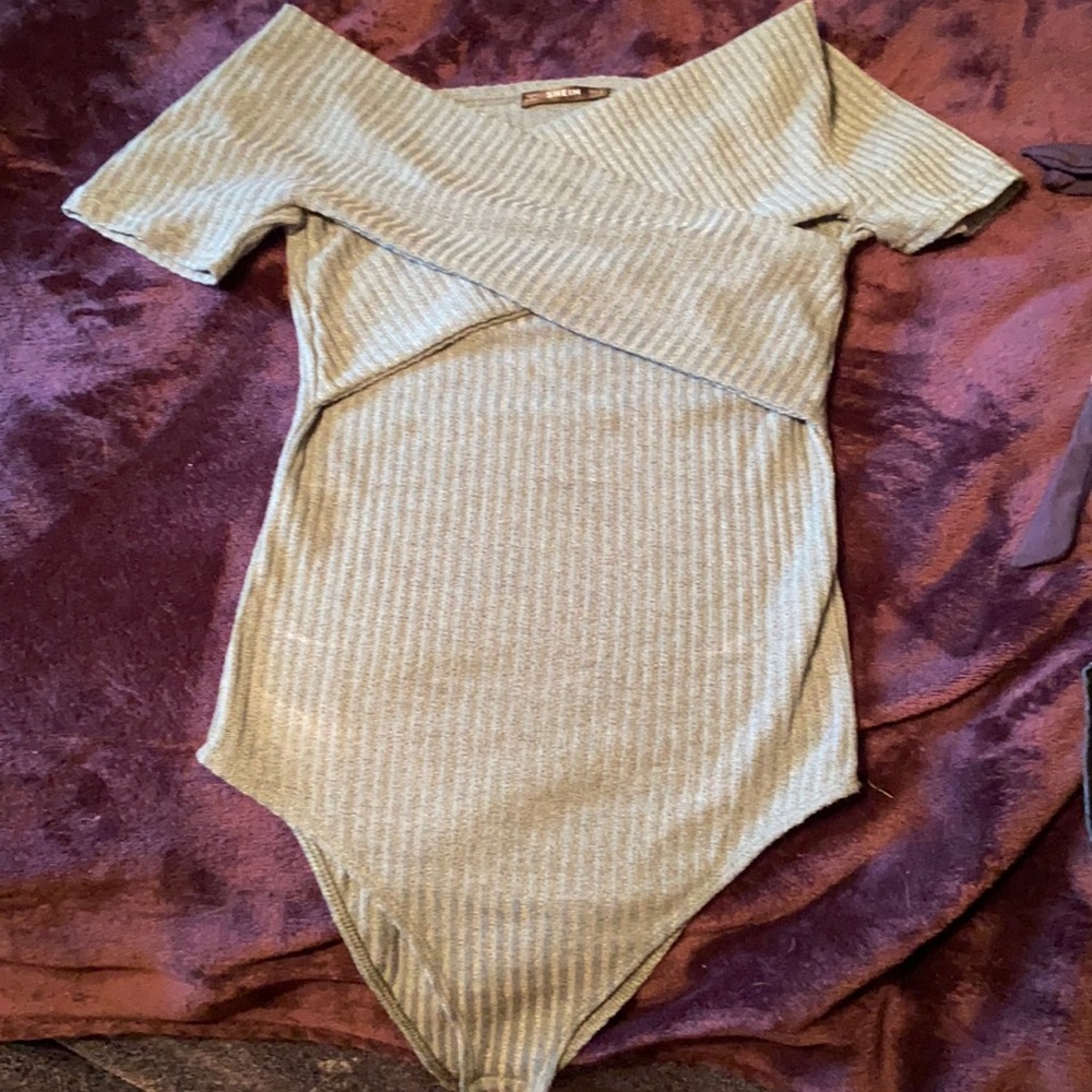 Off the shoulder body suit